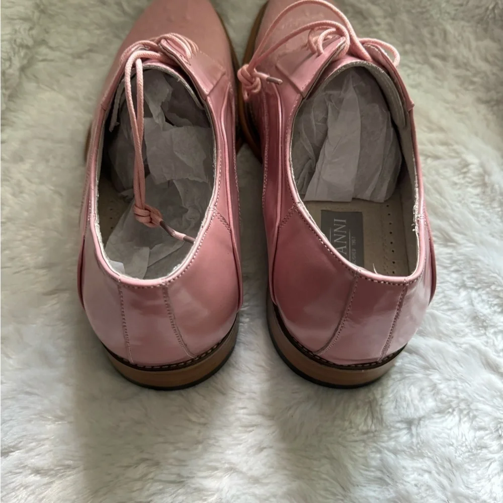 GIOVANNI Mason Pink Mens leather shoes size 11 new.